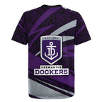 Fremantle Dockers Australian Football Rugby Jersey Athletic Hero Mascot With Indigenous Pattern Art