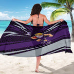 Fremantle Dockers Australian Football Sarong Athletic Hero Mascot With Indigenous Pattern Art