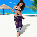 Fremantle Dockers Australian Football Sarong Athletic Hero Mascot With Indigenous Pattern Art