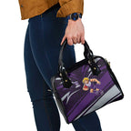 Fremantle Dockers Australian Football Shoulder Handbag Athletic Hero Mascot With Indigenous Pattern Art