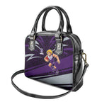 Fremantle Dockers Australian Football Shoulder Handbag Athletic Hero Mascot With Indigenous Pattern Art