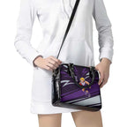 Fremantle Dockers Australian Football Shoulder Handbag Athletic Hero Mascot With Indigenous Pattern Art