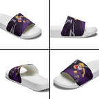 Fremantle Dockers Australian Football Slide Sandals Athletic Hero Mascot With Indigenous Pattern Art