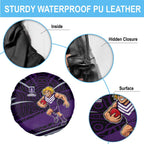Fremantle Dockers Australian Football Spare Tire Cover Athletic Hero Mascot With Indigenous Pattern Art