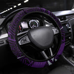 Fremantle Dockers Australian Football Steering Wheel Cover Athletic Hero Mascot With Indigenous Pattern Art