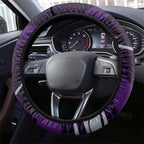 Fremantle Dockers Australian Football Steering Wheel Cover Athletic Hero Mascot With Indigenous Pattern Art