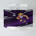 Fremantle Dockers Australian Football Tablecloth Athletic Hero Mascot With Indigenous Pattern Art