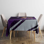 Fremantle Dockers Australian Football Tablecloth Athletic Hero Mascot With Indigenous Pattern Art