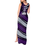 Fremantle Dockers Australian Football Tank Maxi Dress Athletic Hero Mascot With Indigenous Pattern Art