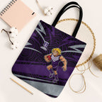 Fremantle Dockers Australian Football Tote Bag Athletic Hero Mascot With Indigenous Pattern Art