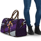 Fremantle Dockers Australian Football Travel Bag Athletic Hero Mascot With Indigenous Pattern Art