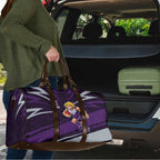 Fremantle Dockers Australian Football Travel Bag Athletic Hero Mascot With Indigenous Pattern Art