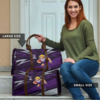 Fremantle Dockers Australian Football Travel Bag Athletic Hero Mascot With Indigenous Pattern Art