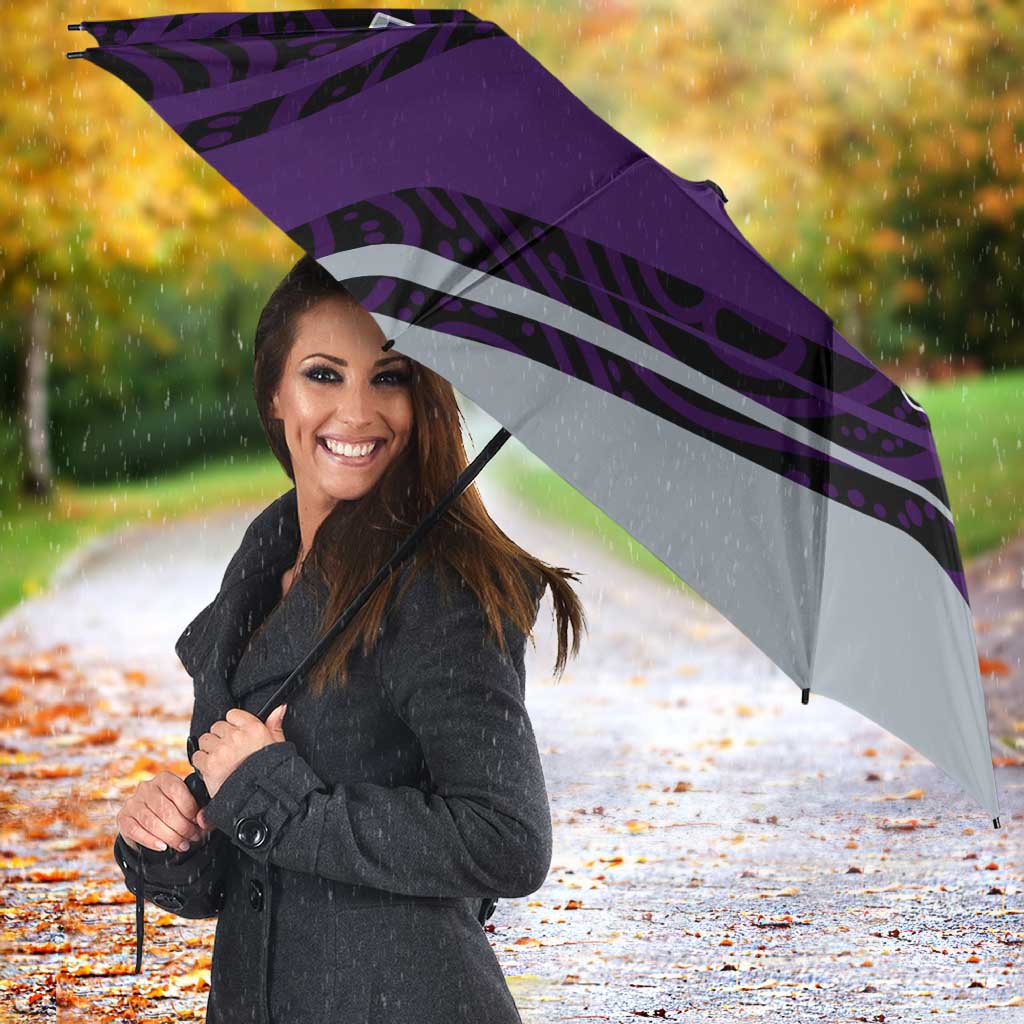 Fremantle Dockers Australian Football Umbrella Athletic Hero Mascot With Indigenous Pattern Art