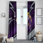 Fremantle Dockers Australian Football Window Curtain Athletic Hero Mascot With Indigenous Pattern Art