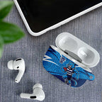 Geelong Cats Australian Football AirPods Case Fierce Cat Mascot With Indigenous Pattern Art