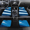 Geelong Cats Australian Football Car Mats Fierce Cat Mascot With Indigenous Pattern Art