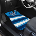 Geelong Cats Australian Football Car Mats Fierce Cat Mascot With Indigenous Pattern Art