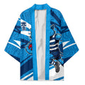 Geelong Cats Australian Football Kimono Fierce Cat Mascot With Indigenous Pattern Art
