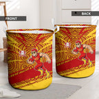 Gold Coast Suns Australian Football Laundry Basket Sunny Hero Mascot With Indigenous Pattern Art