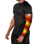 Gold Coast Suns Australian Football Arm Sleeves Sunny Hero Mascot With Indigenous Pattern Art