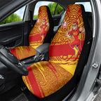 Gold Coast Suns Australian Football Car Seat Cover Sunny Hero Mascot With Indigenous Pattern Art