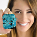 Port Adelaide Australian Football AirPods Case Power Hero Mascot With Indigenous Pattern Art