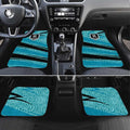 Port Adelaide Australian Football Car Mats Power Hero Mascot With Indigenous Pattern Art