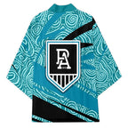 Port Adelaide Australian Football Kimono Power Hero Mascot With Indigenous Pattern Art