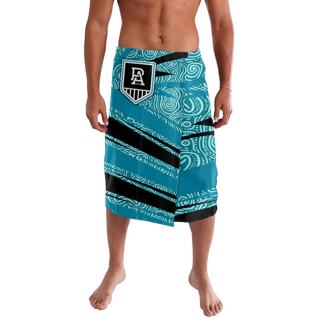 Port Adelaide Australian Football Lavalava Power Hero Mascot With Indigenous Pattern Art
