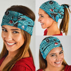 Port Adelaide Australian Football Neck Gaiter Power Hero Mascot With Indigenous Pattern Art