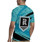 Port Adelaide Australian Football Rugby Jersey Power Hero Mascot With Indigenous Pattern Art