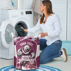 Personalised Sea Eagles Rugby Laundry Basket Eagle Mascot Sydney Skyline 3D Graphic