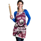 Personalised Sea Eagles Rugby Apron Eagle Mascot Sydney Skyline 3D Graphic
