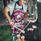 Personalised Sea Eagles Rugby Apron Eagle Mascot Sydney Skyline 3D Graphic