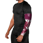 Personalised Sea Eagles Rugby Arm Sleeves Eagle Mascot Sydney Skyline 3D Graphic