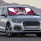 Personalised Sea Eagles Rugby Auto Sun Shade Eagle Mascot Sydney Skyline 3D Graphic