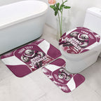 Personalised Sea Eagles Rugby Bathroom Set Eagle Mascot Sydney Skyline 3D Graphic