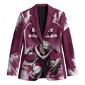 Personalised Sea Eagles Rugby Blazer Eagle Mascot Sydney Skyline 3D Graphic