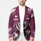 Personalised Sea Eagles Rugby Blazer Eagle Mascot Sydney Skyline 3D Graphic