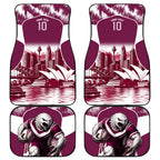 Personalised Sea Eagles Rugby Car Mats Eagle Mascot Sydney Skyline 3D Graphic