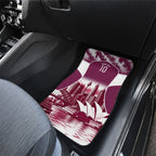 Personalised Sea Eagles Rugby Car Mats Eagle Mascot Sydney Skyline 3D Graphic