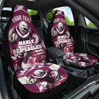 Personalised Sea Eagles Rugby Car Seat Cover Eagle Mascot Sydney Skyline 3D Graphic