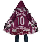 Personalised Sea Eagles Rugby Cloak Eagle Mascot Sydney Skyline 3D Graphic