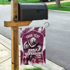 Personalised Sea Eagles Rugby Garden Flag Eagle Mascot Sydney Skyline 3D Graphic