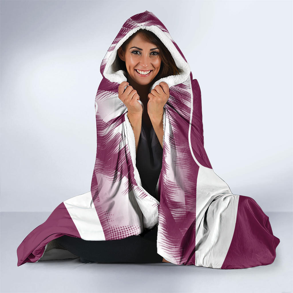 Personalised Sea Eagles Rugby Hooded Blanket Eagle Mascot Sydney Skyline 3D Graphic