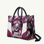 Personalised Sea Eagles Rugby Leather Bag Eagle Mascot Sydney Skyline 3D Graphic