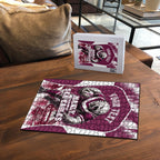 Personalised Sea Eagles Rugby Puzzle Eagle Mascot Sydney Skyline 3D Graphic