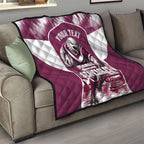 Personalised Sea Eagles Rugby Quilt Eagle Mascot Sydney Skyline 3D Graphic