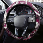 Sea Eagles Rugby Steering Wheel Cover Eagle Mascot Sydney Skyline 3D Graphic